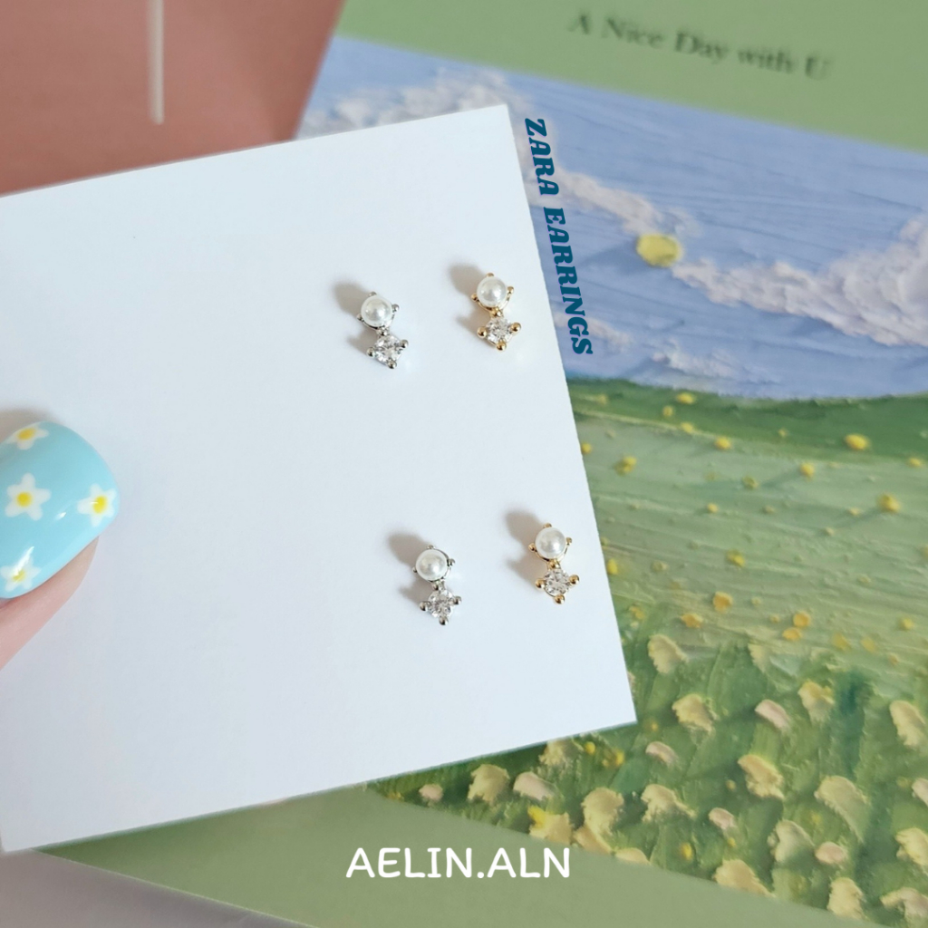 Zara earrings (pearl me up) - Aelin.aln ต่างหูมินิไข่มุกลูกคุณหนูมากๆ