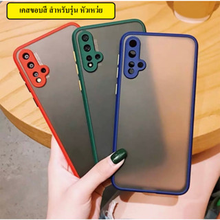 เคสขอบสีกันกล้อง เคส Huawei Y9 2019 / Nova 3i / Nova 5T/ Y7pro 2019 / Y6P / Y9s เคสขอบสี เคสกันกระแทก case