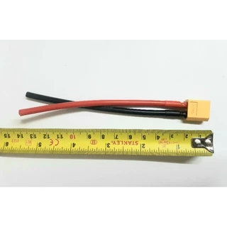 XT60 พร้อมสาย 12 AWG ยาว 12 ซม.