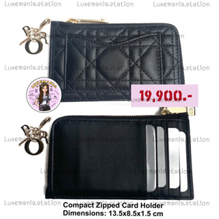 👜: New!! Dior Compact Zipped Card Holder‼️ก่อนกดสั่งรบกวนทักมาเช็คสต๊อคก่อนนะคะ‼️