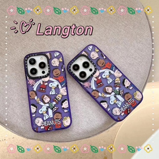 🌈Langton🌸ตัวการ์ตูน สนูปปี้ ภาพครอบครัว  iphone 11 14 pro max ขอบเต็ม ป้องกันการหล่น case for iPhone 12 13