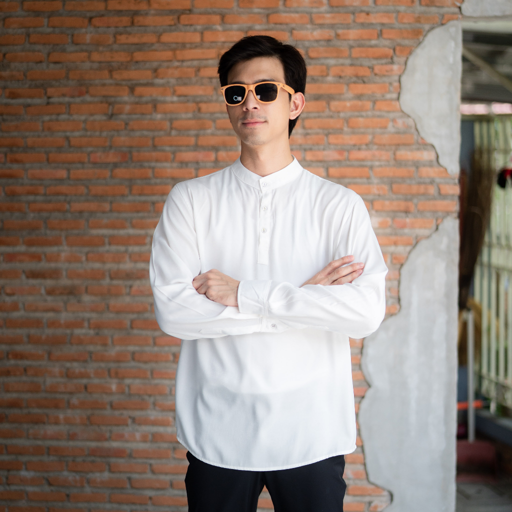 เสื้อกุรงชายแขนยาว สไตล์เสื้อปากีอาหรับทรงสวย เนื้อผ้าฝ้ายฟอกยีนส์  ใส่ได้ในทุกโอกาส KR39 EP1