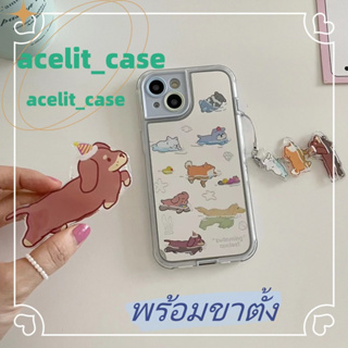 ❤️ส่งของขวัญ❤️ เคสไอโฟน 11 12 13 14 Pro Max การ์ตูน กราฟฟิตี สไตล์คู่รัก ฤดูร้อน ลูกสุนัข Case for iPhone สไตล์วรรณศิลป์