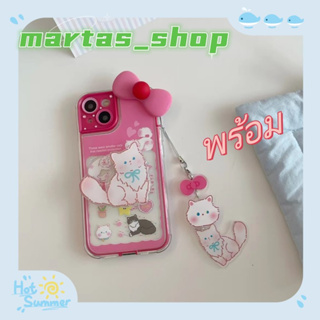 ❤️ส่งของขวัญ❤️ เคสไอโฟน 11 12 13 14 Pro Max การ์ตูน ฤดูร้อน ความนิยม แมว สไตล์คู่รัก Case for iPhone สาวน่ารักหัวใจ