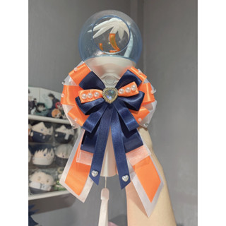 โบว์ติดแท่งไฟน้ำเงินส้มขาว🧡💙