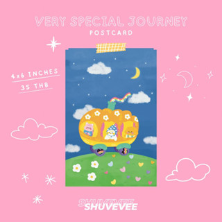 VARY SPECIAL JOURNEY POSTCARD โปสการ์ดตกแต่งห้อง ขนาด 4x6 กระดาษอาร์ตหนา 350 แกรม