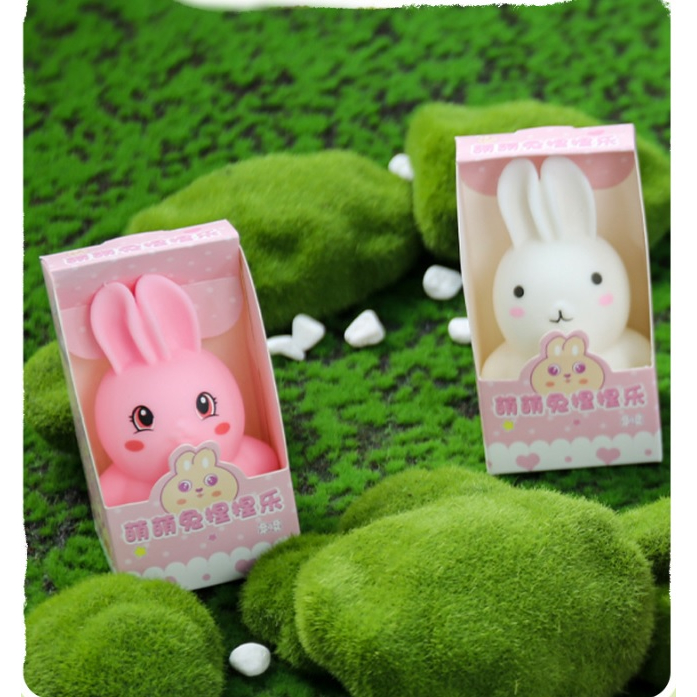 ของเล่นกระต่ายนุ่มนิ่ม กระต่ายบีบ กระต่ายน่ารัก ตุ๊กตาบีบเพลิน ทุเรียนนิ่ม ของเล่นเด็ก ฝึกกล้ามเนื้อ คลายเครียด สกุชชี่
