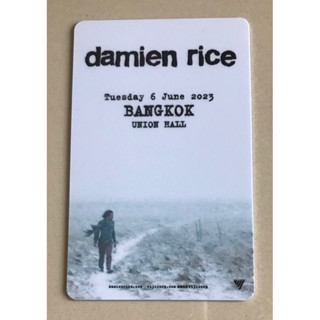 บัตรแข็งคอนเสิร์ต “Damien Rice Live in Bangkok 2023” ของสะสม(ใช้เข้าคอนเสิร์ตไม่ได้) ของหายาก ราคา 499 บาท