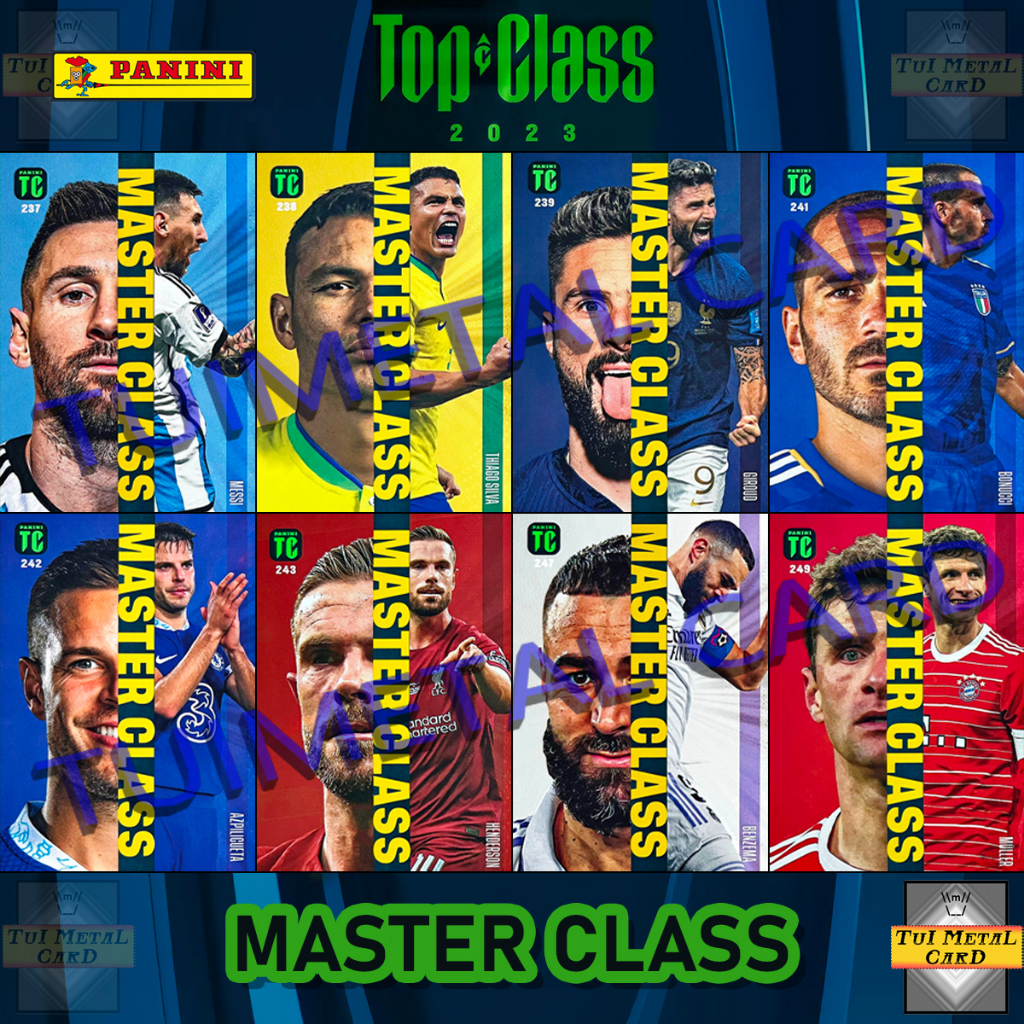 PANINI TOP CLASS 2023: MASTER CLASS การ์ดสะสมฟุตบอล Football Trading Card