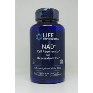 เพิ่มประสิทธิภาพของสมอง และชะลอวัย ( Life Extension Optimized NAD+ Cell Regenerator™ and Resveratrol 300 mg, 30 vegetari