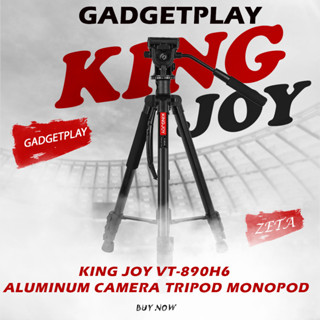 [กรุงเทพฯ ด่วน 1 ชั่วโมง] Kingjoy VT-890H6 Aluminum Camera Tripod Monopod with 360-Degree Rotatable Center