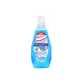 SPARKLE MOUTHWASH FRESH &amp; COOL 500ML (10388) น้ำยาบ้วนปาก สปาร์คเคิล เมาท์วอช เฟรชแอนด์คูล