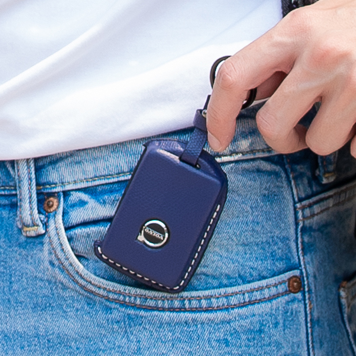 เคสกุญแจรถ VOLVO ซองหนังแท้ Handmade 100%