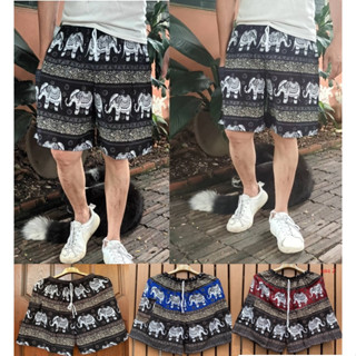 กางเกงขาสั้น กางเกงลายช้าง ชาย/หญิง Elephant pants Thai pants Shorts Short Pant Elephant pant