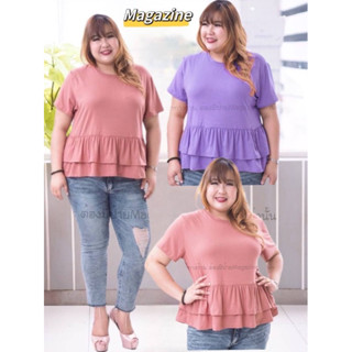 M33 เสื้อยืด เสื้อสาวอวบ อ้วน Bigsize XXL Oversize