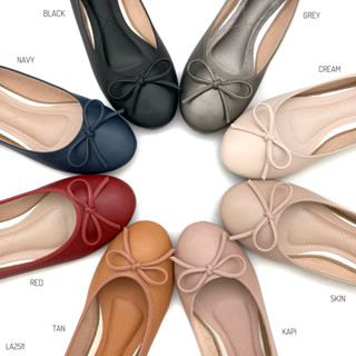 HaloBangkok รองเท้า Ballet Shoes หนังหนังไมโครไฟเบอร์ รุ่น LA2511