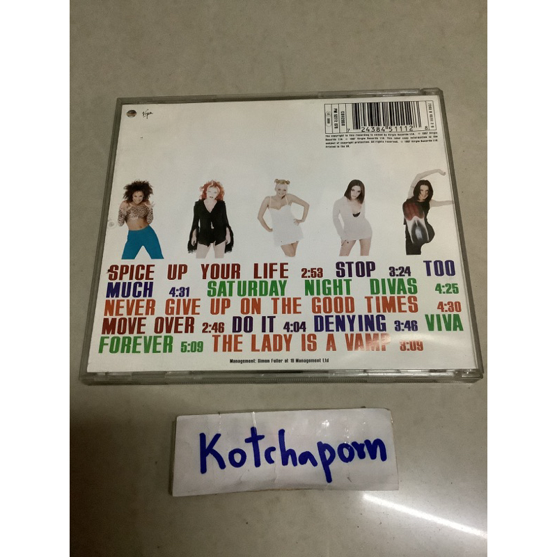 Cdเพลง Aucifer อัลบั้ม THE BEST,Cd เพลง ค่าย RS CDเพลงยุค 90/CD เพลง วง สไปร์ทเกิร์ล SPICE GIRLS
