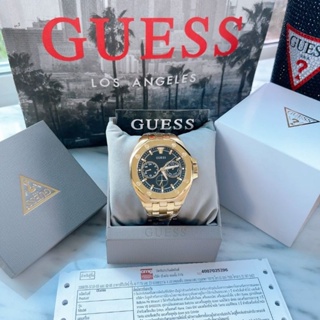 ⌚🎉นาฬิกา ข้อมือ NEW Guess ผช. ตัวเรือนและสายสเตนเลสสีเทอง