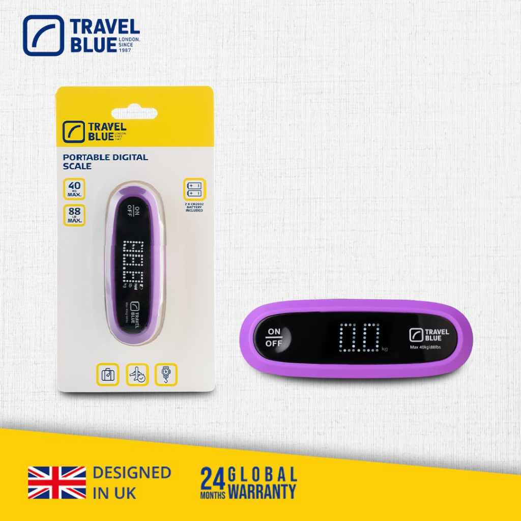 Travel Blue 5847 เครื่องชั่งน้ำหนักกระเป๋าเดินทางแบบดิจิตอล Portable Digital Scale รับประกันสินค้า 3 ปี