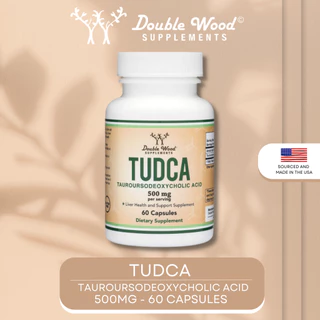 น้ำตาลสมดุล ตับทำงานดี ด้วย TUDCA บริสุทธิ์ 🧬 — Double Wood TUDCA 500 mg 60 Capsules A.553