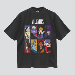 Power 7 Shop เสื้อยืดการ์ตูน ลาย "รวมเหล่าตัวร้าย" ดิสนีย์ คอลเลคชั่น "Disney Villains"  (TMA-008)