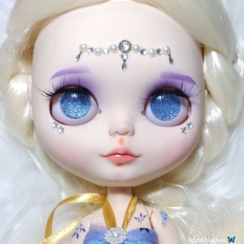 พร้อมส่ง💕อายชิพบลายธ์ set mermaid นางเงือก, elf  เอลฟ์ ไซส์14 mm.  กลิตเตอร์อบเรซิ่น แถมกาวติดอายชิพ - รูปที่ 4