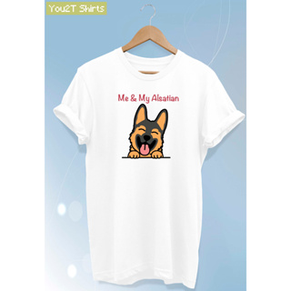 เสื้อยืดลายสุนัขอัลเซเชี่ยน Alsatian Dog Tshirt