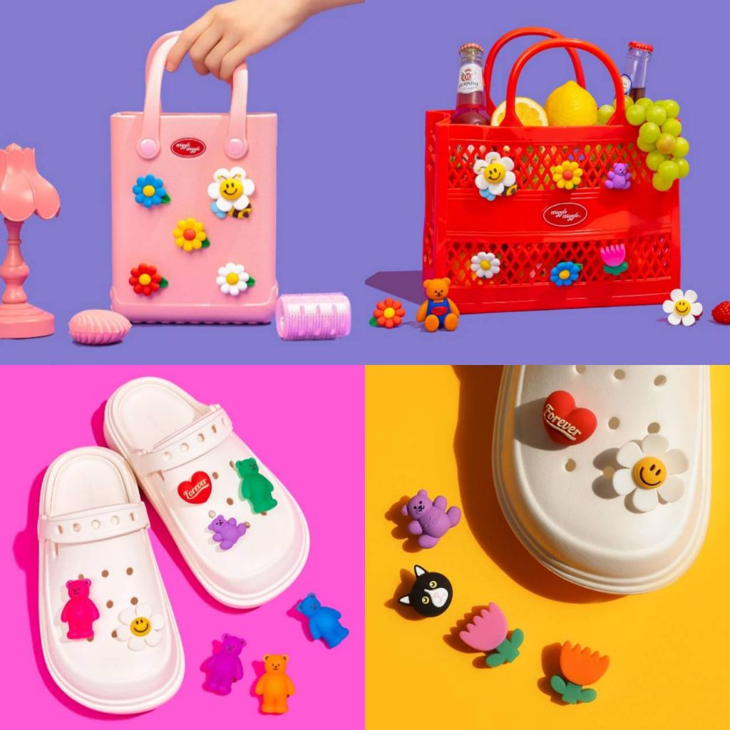 ( พร้อมส่ง ) Wiggle Wiggle Silicone Charm ตัวติดรองเท้า crocs มี 3 แบบ