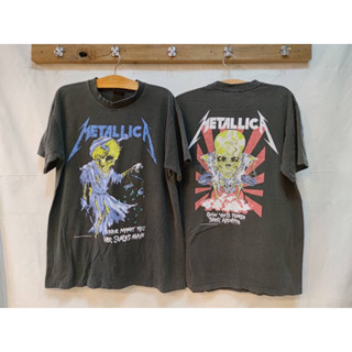 Metallica ผ้าฟอกเฟดตะเข็บเดี่ยว