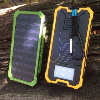 แบตเตอรี่สำรอง แบตสำรองพลังงานแสงอาทิตย์ Power Bank Portable Solar Battery Charger  28000mAh LED Flash Light