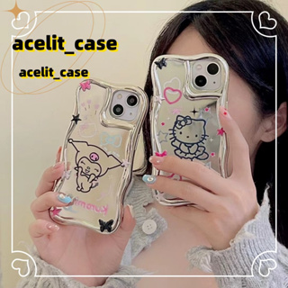 ❤️ส่งของขวัญ❤️ เคสไอโฟน 11 12 13 14 Pro Max ความนิยม HelloKitty การ์ตูน กราฟฟิตี สไตล์คู่รัก Case for iPhone สไตล์วรรณศิ