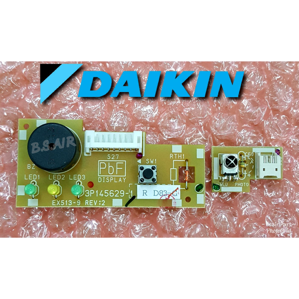 แผงรับสัญญาณDaikin ใช้กับหลายรุ่น 3P145629-1, FTKE12GV2S, FTKE09GV2S, FTKS12GV2S, FT13DV2S, FTKD12DV