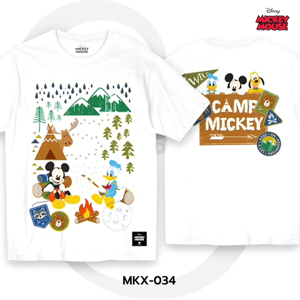 Power 7 Shop เสื้อยืดการ์ตูน มิกกี้เมาส์ ลิขสิทธ์แท้ DISNEY (MKX-034)