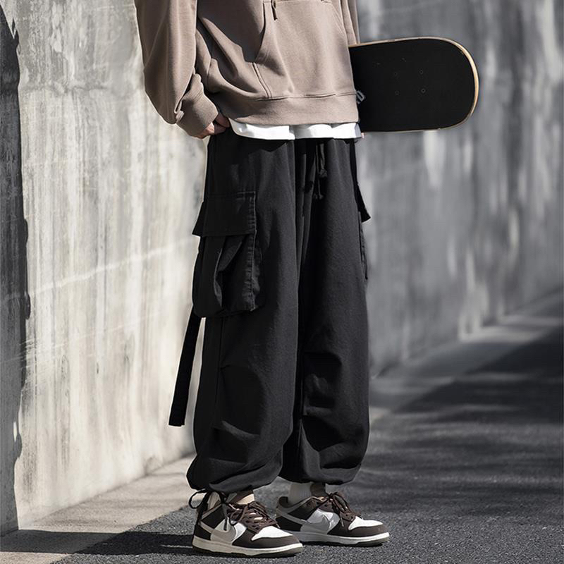 Spenzer.street | Cargo jogger pant กางทรงกระบอก เสื้อผ้าแฟชั่น สตรีท ยังโอม y2k เกาหลี ฮิต 2023 มาใหม่