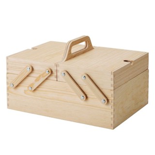 IKEA KLAMMEMACKA กล่องไม้เก็บของ สไลด์ เคลมเมมักกา ที่วางปากกาและเครื่องเขียน