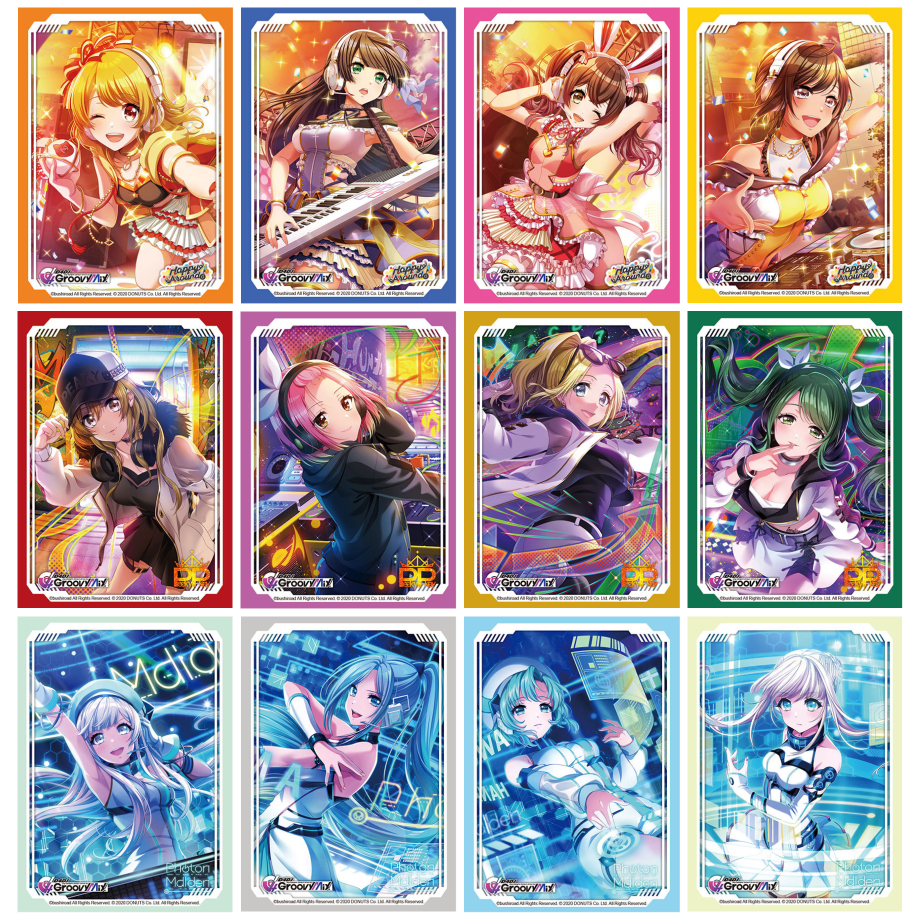 Bushiroad Sleeve D4DJ Groovy Mix : Happy Around, Peaky P-key, Photon Maiden, Merm4id, RONDO, Lyrical Lily