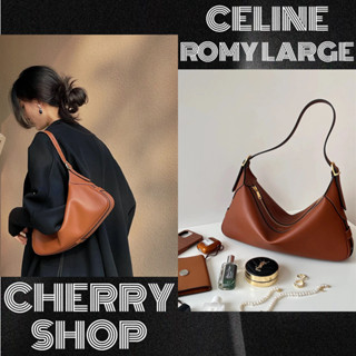 🍒Celine ROMY medium bag🍒กระเป๋าถือ/กระเป๋าใต้วงแขน/ผู้หญิง