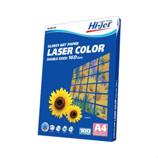 Hi-jet กระดาษอาร์ตมัน Laser Art Glossy Photo Paper 160 แกรม A4 100 แผ่น