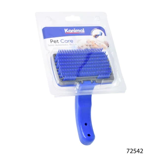 [72542] Kanimal Brush แปรงหวีขนสุนัข หวีสางขนแมว นวดขนผ่อนคลาย สำหรับสุนัขและแมว Size L ขนาด 20x12 ซม. (สีน้ำเงิน)
