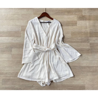 STRADIVARIUS  Jumpsuit สีขาว
