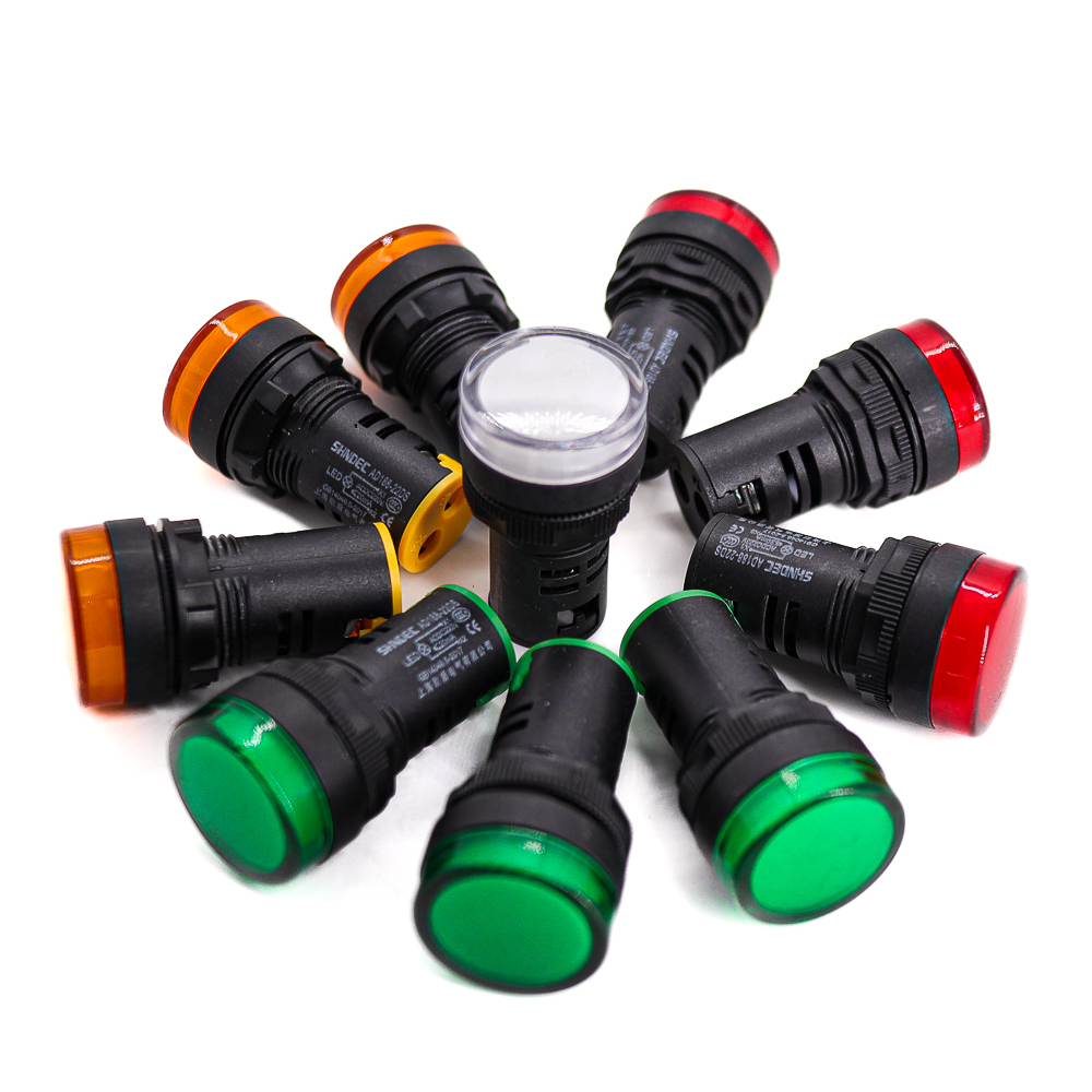 Lamp หลอดไฟโชว์ หลอดแลมป์ LED รูขนาด 22มิล มี4สี 220V สีขาว/เขียว/เหลือง/แดง สินค้าในไทยจัดส่งเร็วมาก