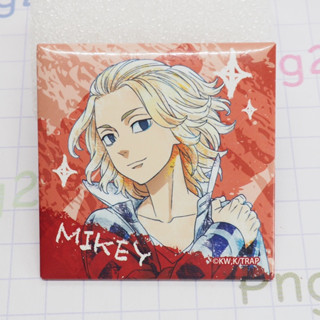 Tokyo Revengers Pastel Crayon Art Square Can Badge - Manjiro Sano/ Mikey