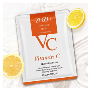 ZOZU Vitamin C Mask มาส์กวิตามินซีเข้มข้น หน้ากระจ่างใส หน้าเนียนนุ่มชุ่มชื่น VC มาส์กเกาหลี กล่องมาส์ก ครีมมาส์ก