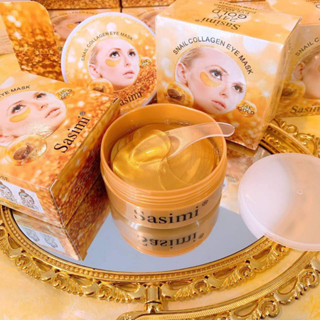 (1 ชิ้น)sasimi snail collagen eye mask มาส์กบำรุงใต้ดวงตา ลดถุงใต้ตา แก้อาการตาหมีแพนด้า Eye Mask เพิ่มความชุ่มชื้น