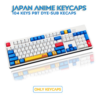 พร้อมส่งจากไทย Gundam keycap PBT DIYสำหรับแป้นพิมพ์เครื่องกล คีย์ไทย