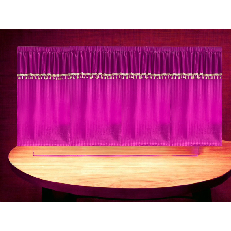 แนะนำ ผ้าม่าน ผ้าม่านถวายพระฉากพิธีต่าง เลือกสีทักแชทแอดมินได้ค่ะ ราคาพิเศษ มีเก็บเงินปลายทาง