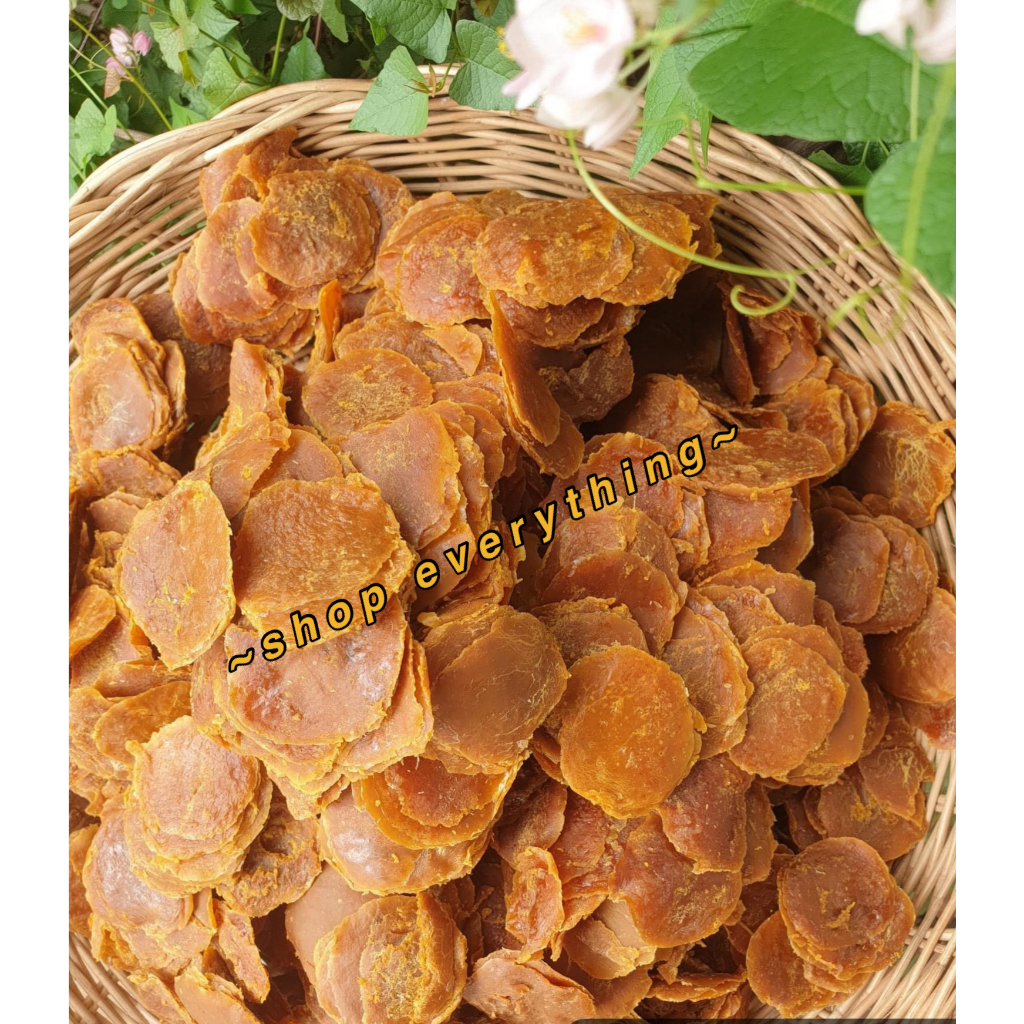 มะม่วงอกร่องกวน อกร่องหยอด ขนาด 250 กรัม แผ่นกลมเรียงชิ้น รสเปรี้ยวอมหวาน ธรรมชาติไม่ใส่น้ำตาล หอม อร่อย ใหม่สดจากโรงงาน