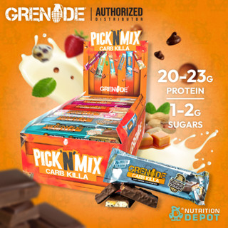 Grenade Carb Killa Protein Bar - Mixed Flavor 12 Bars (คละรส 12 แท่ง)