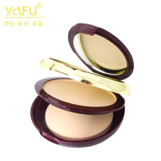 YAFU Powder แป้งพัฟ แป้งยาฟู แป้งพัฟตลับแดง แป้ง 2 ชั้น Micro-Crystal Whitening Double-purpose Powder Cake