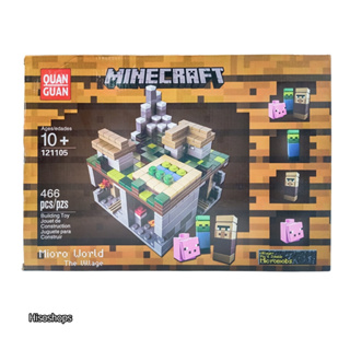 MINECRAF 466 pcs. ตัวต่อเลโก้ 466 ชิิ้น บ้านเลโก้ ป้อมเลโก้ หมู่บ้านเลโก้ ของเล่นบล็อกตัวต่อ เลโก้จากเกมชื่อดัง น่าเล่น